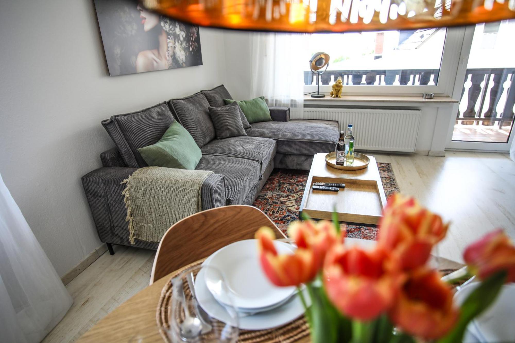 Zentral - Gemuetlich - Kueche - Balkon - Garage Apartment *